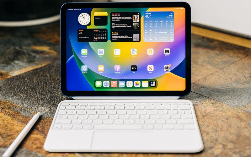 iPad 10th generation in the Magic Keyboard Folio